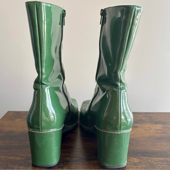 Rockport| Stylish Waterproof Green Women's Wedge Mid-Calf Side Zip Boots Sz 8M - Picture 4 of 8